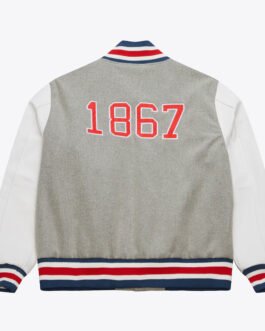 Howard Bison Homecoming Gray Varsity Jacket