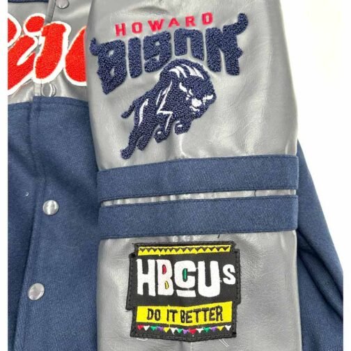 Howard Bison Ole Skool Letterman Jacket - Image 4