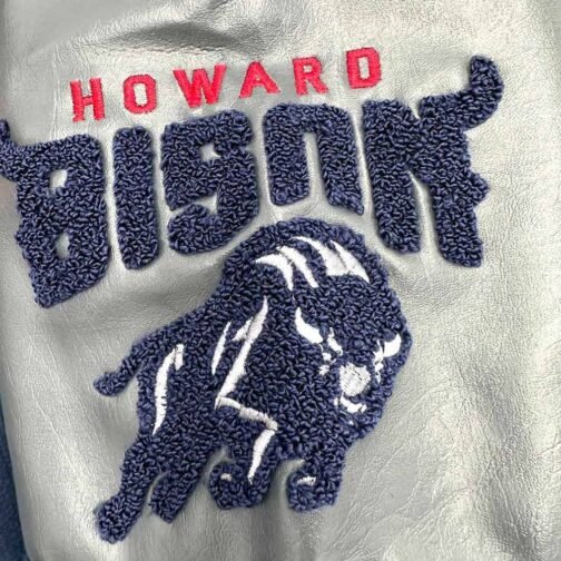 Howard Bison Ole Skool Letterman Jacket - Image 5