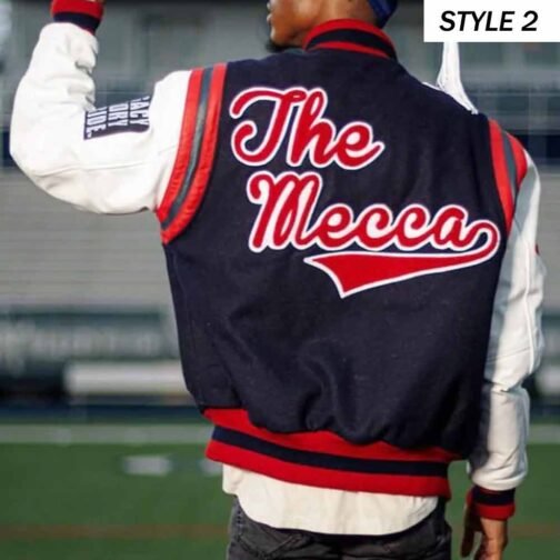 Howard University The Mecca Varsity Jacket - Image 5