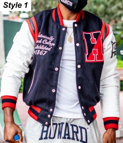 Howard University The Mecca Varsity Jacket - Image 8