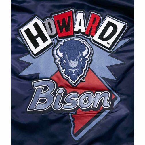 Howard University Homecoming Rib Satin Jacket - Image 7