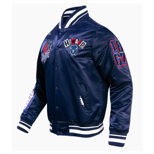 Howard University Homecoming Rib Satin Jacket - Image 3