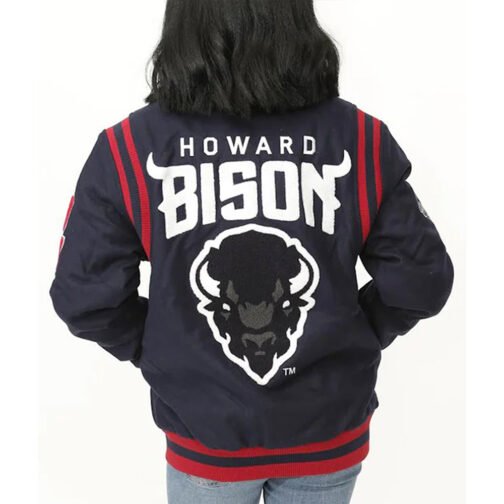 Howard University Bison Letterman Jacket - Image 2