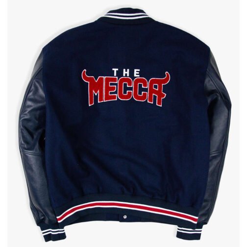 Howard University The Mecca Motto 3.0 Varsity Jacket - Image 2