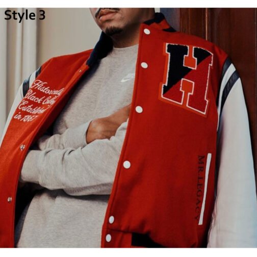Howard University The Mecca Varsity Jacket - Image 6