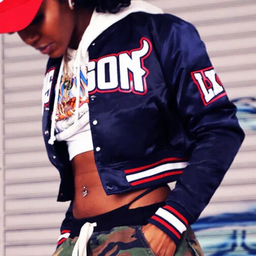 Howard University Bison Bomber Blue Jacket - Image 9
