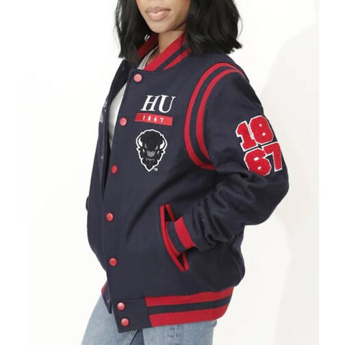 Howard University Bison Letterman Jacket - Image 4