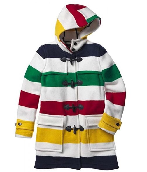Hudson Bay Hooded Duffle Wool Coat - Image 2