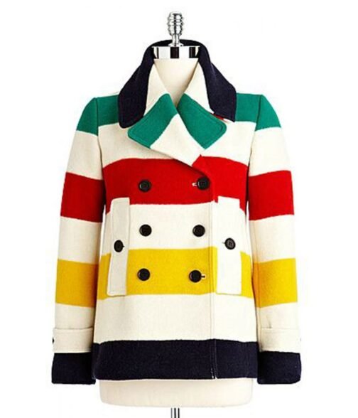 Simcoe Hudson Bay Color Block Wool Peacoat
