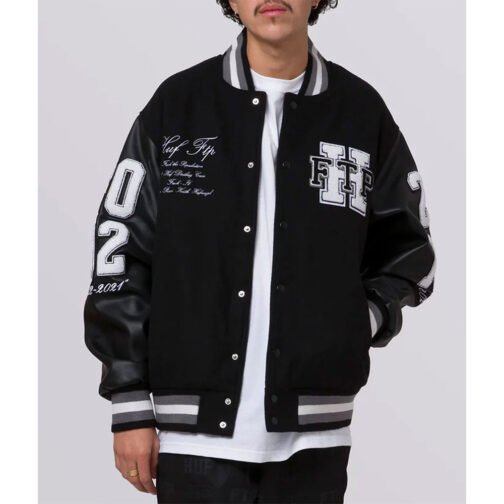 HUF x FTP Varsity Jacket - Image 3