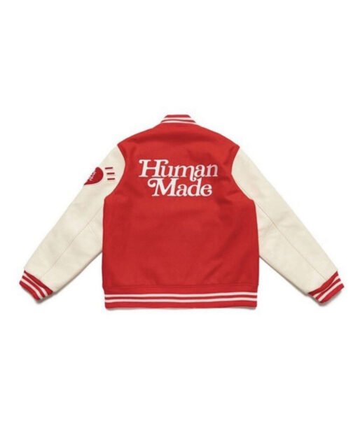 Girls Don’t Cry Human Made Dry Alls Varsity Jacket - Image 4