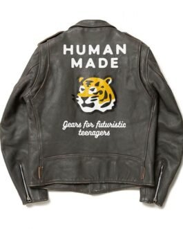 Human Made Gears for Futuristic Teenagers Moto Rider Leather Jacket