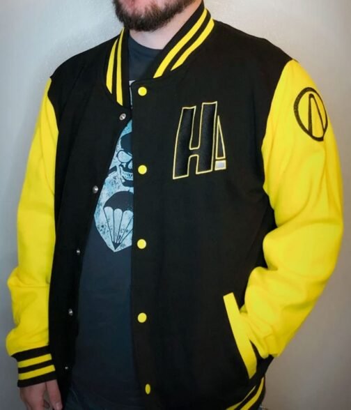 Letterman Borderlands Hyperion Black and Yellow Jacket