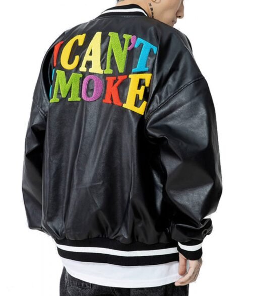 I Can’t Smoke Satin Bomber Jacket - Image 5