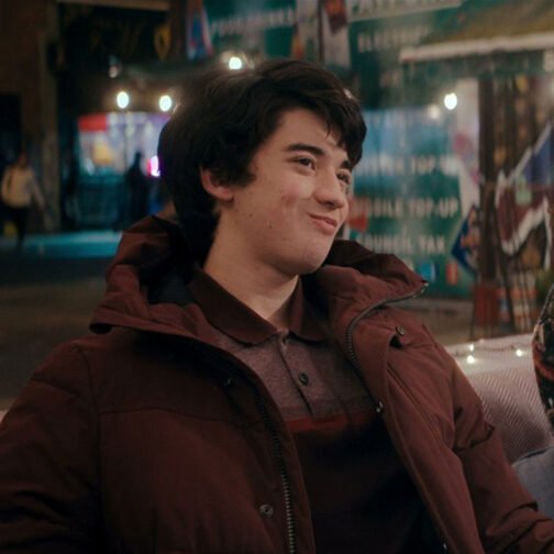 I Used to Be Famous Byron Konizi Maroon Puffer Jacket - Image 12