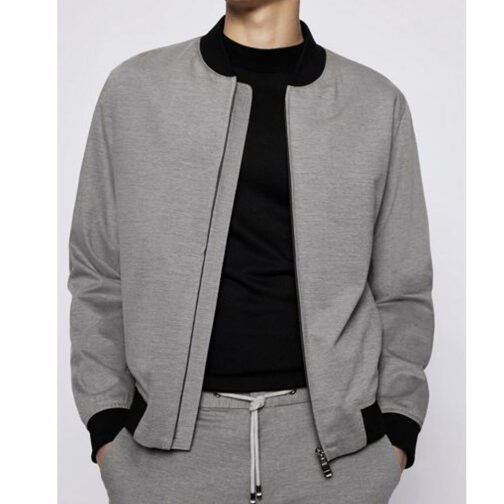 Ice-T Law & Order Special Victims Unit Bomber Gray Jacket - Image 6