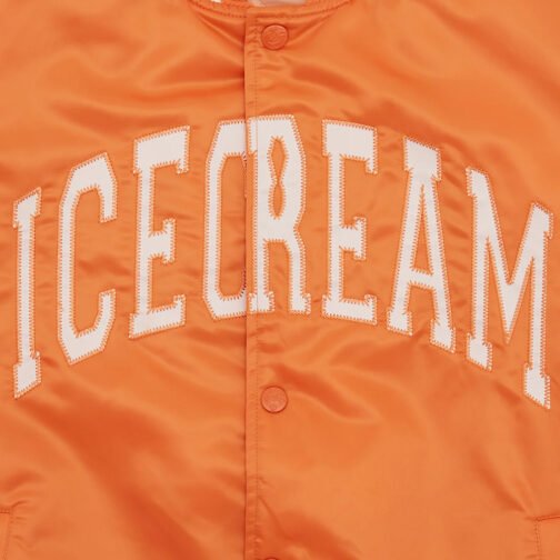 ICECREAM College Bomber Orange Jacket - Image 3