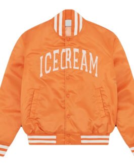 ICECREAM College Bomber Orange Jacket