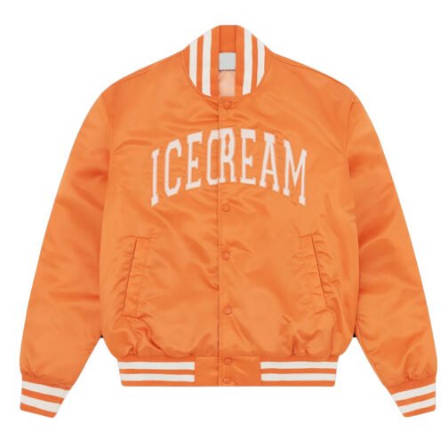 ICECREAM College Bomber Orange Jacket