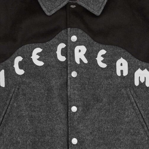 ICECREAM Western Gray Varsity Jacket - Image 5