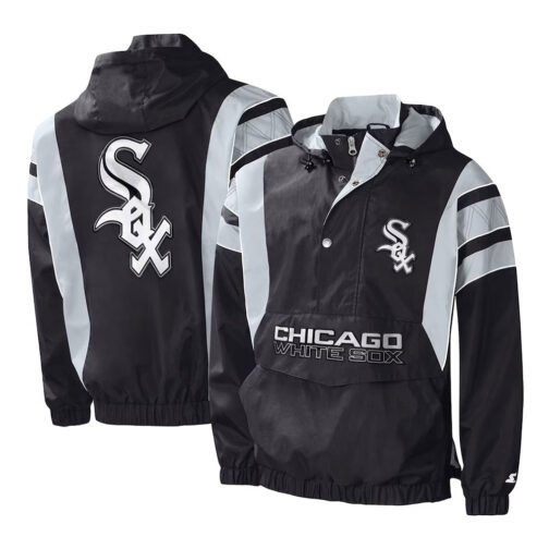 Impact Chicago White Sox Half-Zip Hoodie Jacket - Image 3
