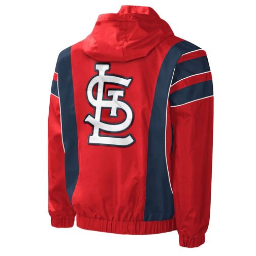 Impact St. Louis Cardinals Half-Zip Hoodie Jacket - Image 2