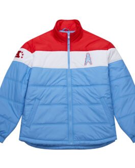 Houston Oilers In The Clutch Puffer Jacket