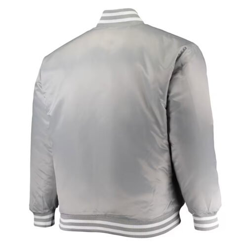 Indiana Hoosiers Gray Satin Jacket - Image 2