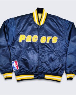 80’s Indiana Pacers Navy Bomber Jacket