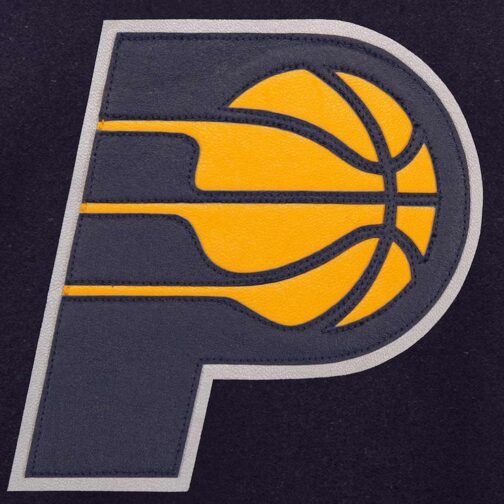 Indiana Pacers Navy/Charcoal Varsity Wool Jacket - Image 3