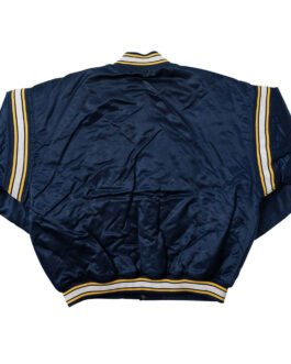 Indiana Pacers Navy Varsity Satin Jacket