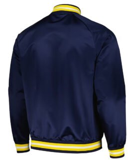 Indiana Pacers Throwback Wordmark Navy Jacket