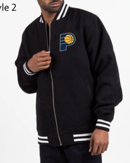 Indiana Pacers Varsity Navy Wool Jacket