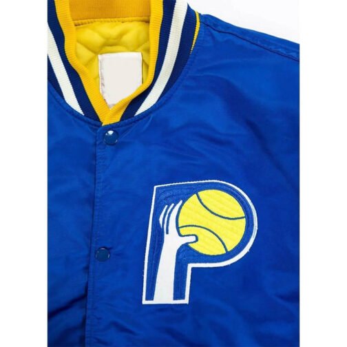 Indiana Pacers Vintage Style Royal Jacket - Image 4