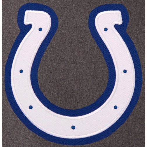 Indianapolis Colts Varsity Charcoal and Black Jacket - Image 3
