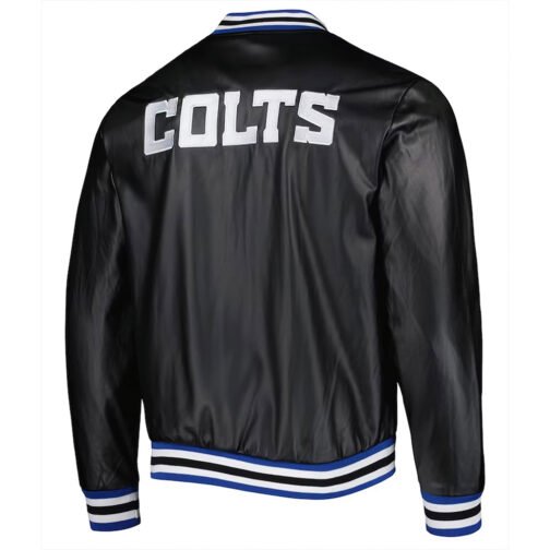 Indianapolis Colts Metallic Black Jacket - Image 2