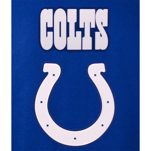 Varsity Indianapolis Colts Royal Blue Wool Jacket - Image 7