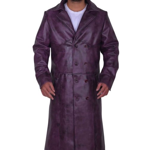 Injustice 2 Purple Leather Coat