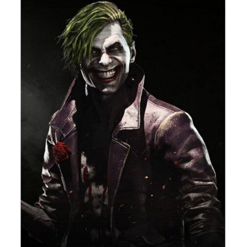 Injustice 2 Purple Leather Coat - Image 2