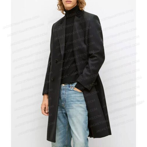 Interview with the Vampire Sam Reid Black Wool Coat - Image 4