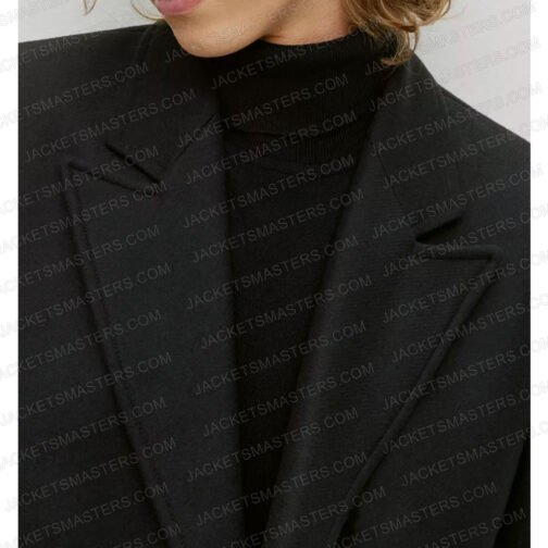 Interview with the Vampire Sam Reid Black Wool Coat - Image 6