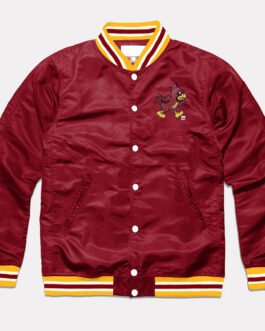 Iowa State Cyclones Burgundy Varsity Satin Jacket
