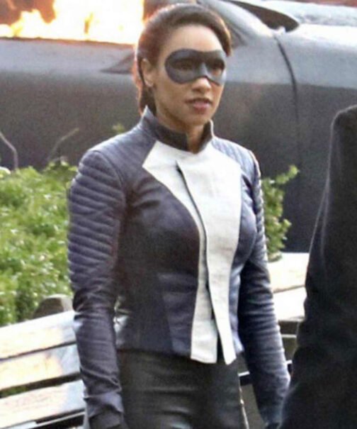 Iris West Allen The Flash Speedster Leather Jacket - Image 7