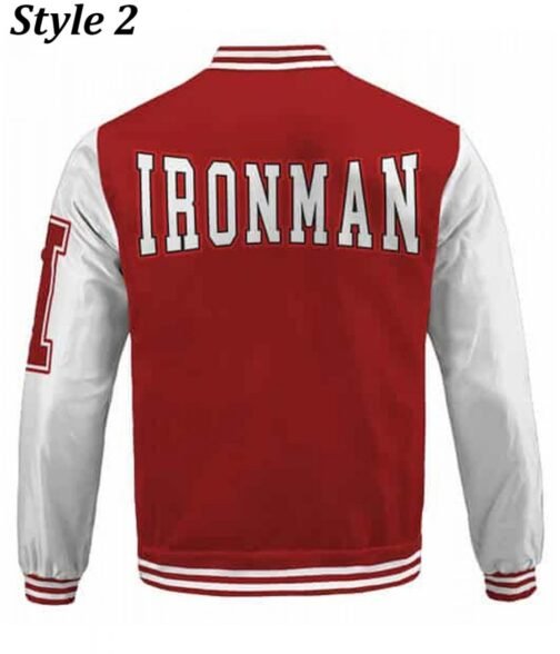 Iron Man Letterman Black and Red Jacket - Image 3