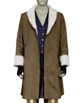 Irvine Kinneas Final Fantasy 8 Shawl Collar Brown Coat
