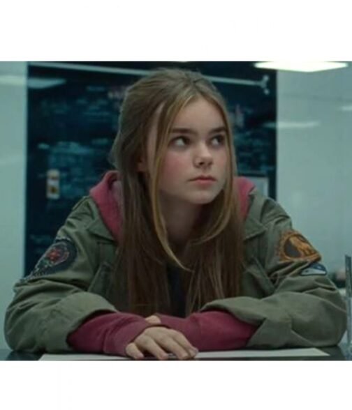 Isabella Sermon Jurassic World Dominion Cotton Green Jacket - Image 8
