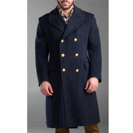 Air Force Wool Blue Overcoat - Image 3