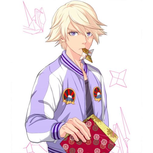 Ivan Karelin Tiger and Bunny Purple and White Jacket - Image 4