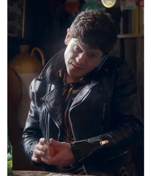 Tollbooth Iwan Rheon Black Leather Jacket - Image 3